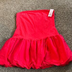 Wild Fable Vivid Red Strapless Mini Dress